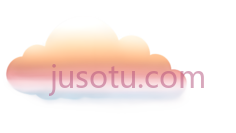 云,渐变阴影,粉色到紫色PNG