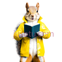 松鼠,卡通,黄色PNG