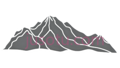 山脉,线条勾勒,白色PNG