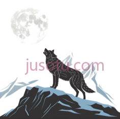 狼,卡通,黑色PNG