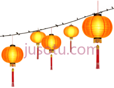 灯笼,中式,黄色PNG