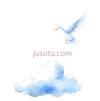 鸽子,水彩画,白色, PNG
