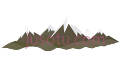 山峰,卡通,白色, 绿色PNG