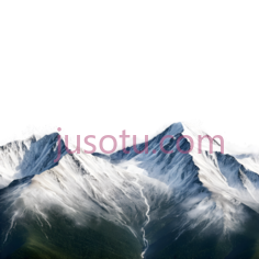 雪山,自然景观,白色,绿色PNG