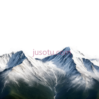 雪山,自然景观,白色,绿色, PNG