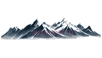 山脉,插画,白色,红色, PNG