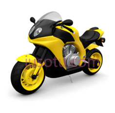摩托车,现代,黄色,黑色PNG