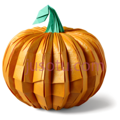 南瓜,折纸,橙色PNG