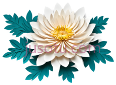 菊花,纸艺PNG
