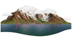 山脉,卡通,棕色,白色PNG