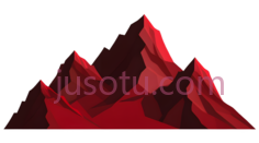 山峰,抽象,红色PNG