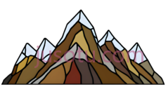山峰,抽象,棕色,黄色,红色PNG