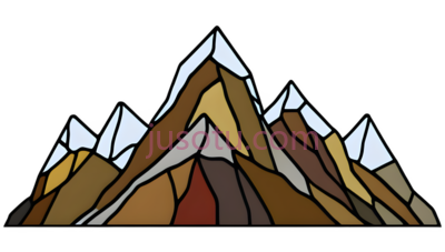 山峰,抽象,棕色,黄色,红色, PNG