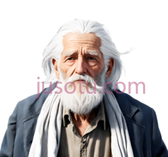老人,白发, PNG