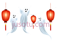 鬼魂,卡通,白色PNG