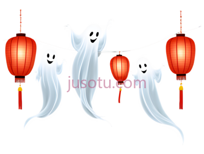鬼魂,卡通,白色, PNG