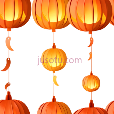 灯笼,中国风,橙色, PNG