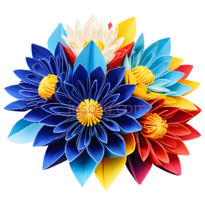 菊花,折纸,折痕, PNG