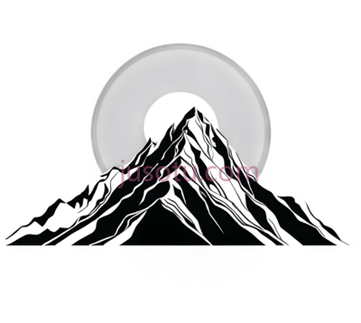 山脉,日落, PNG