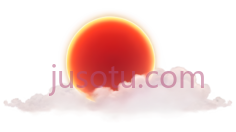 太阳,渐变,红色PNG