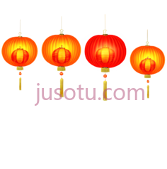 灯笼,中式,红色,黄色PNG