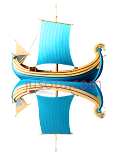 船,古典,蓝色PNG