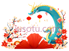 龙,中国,蓝色PNG