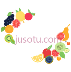 葡萄,橙子,柠檬,苹果,猕猴桃,梨,草莓,卡通,红色PNG