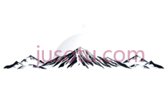 山峰,线条画,白色PNG