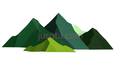 山景,绿色, PNG