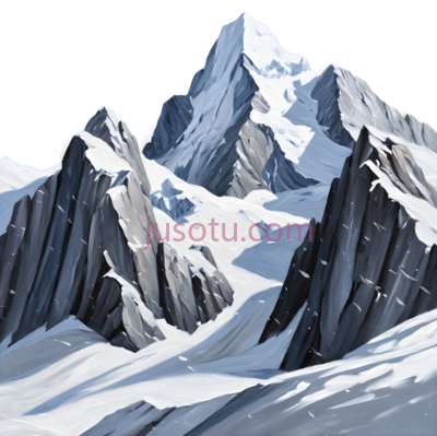 山峰,插画,白色, 灰色, PNG
