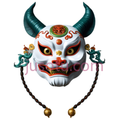 面具,戏剧,白色,红色,绿色PNG