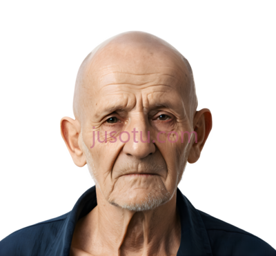 老人,正式,蓝色, PNG