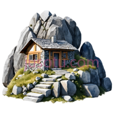 小石头屋,山脉PNG