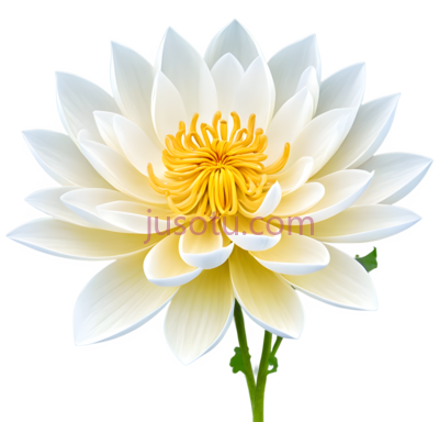 莲花,卡通,白色,黄色, PNG