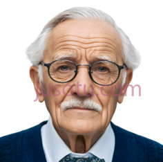 老人,正式,蓝色PNG