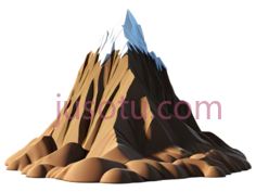 山峰,卡通,棕色,白色PNG