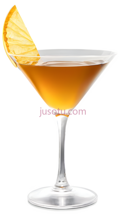 鸡尾酒,经典马蒂尼杯,琥珀色, PNG