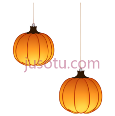 灯笼,中国风,橙色PNG