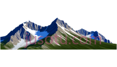山峰,数字,白色,蓝色,绿色PNG