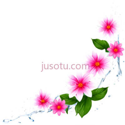 花朵,水花, PNG