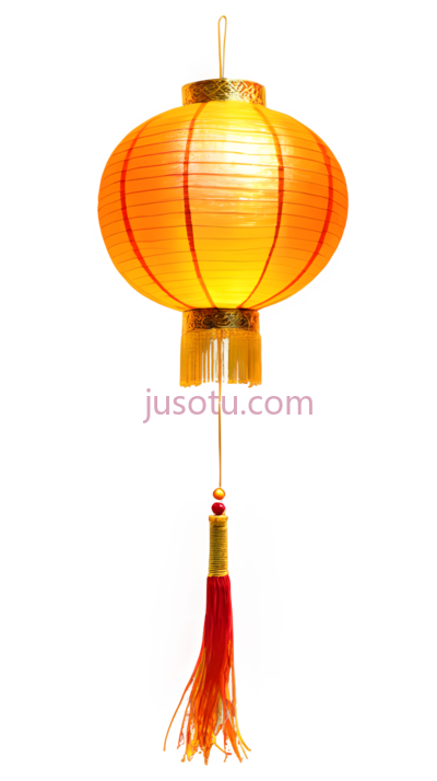 灯笼,中式,黄色, PNG