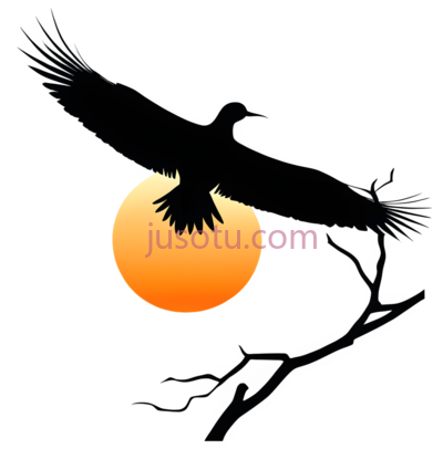 太阳,剪影,黄色, PNG