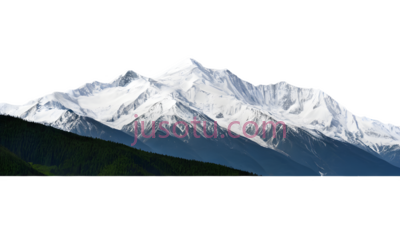 雪山,自然景观,白色,绿色, PNG
