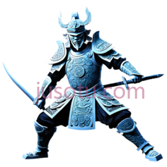 武士,古代盔甲,银色PNG
