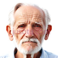 老人,正式,白色衬衫PNG