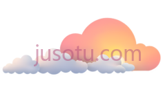 云朵,卡通,白色,橙色PNG