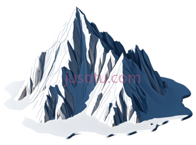 山脉,雪景, PNG