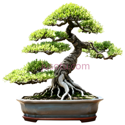 弯曲盆栽, PNG