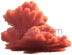 云,抽象,红色PNG